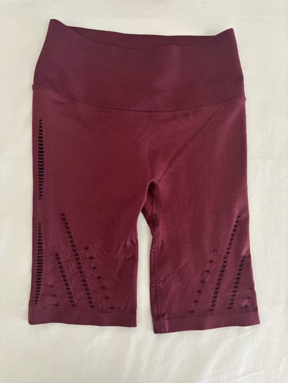 Victoria Sport - Women's Small Maroon Biker Shorts - Cut out design